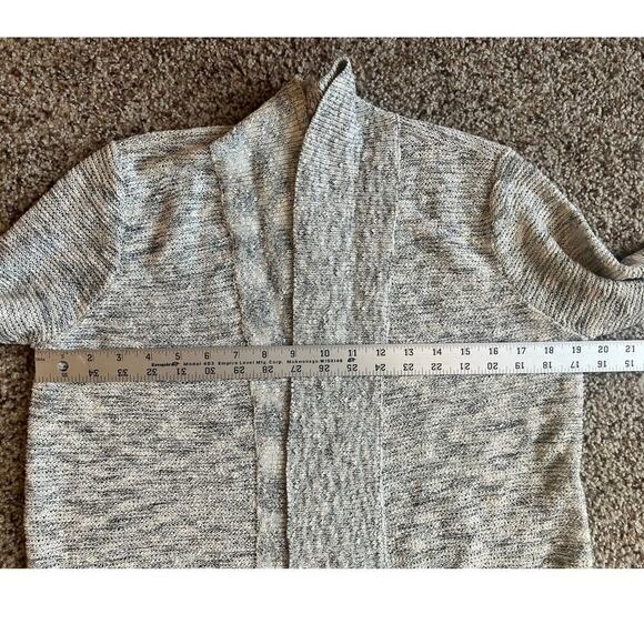 NWT LOFT Shimmer Stretch Open Cardigan, Small, Gray, Style 585953, Holiday - Picture 4 of 9